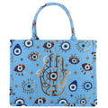 Evil Eye Hamsa Print Tote Bag