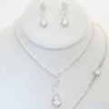 Rhinestone Necklace Earring Bracelet Set
