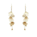 Flower Metal Drop Earrings